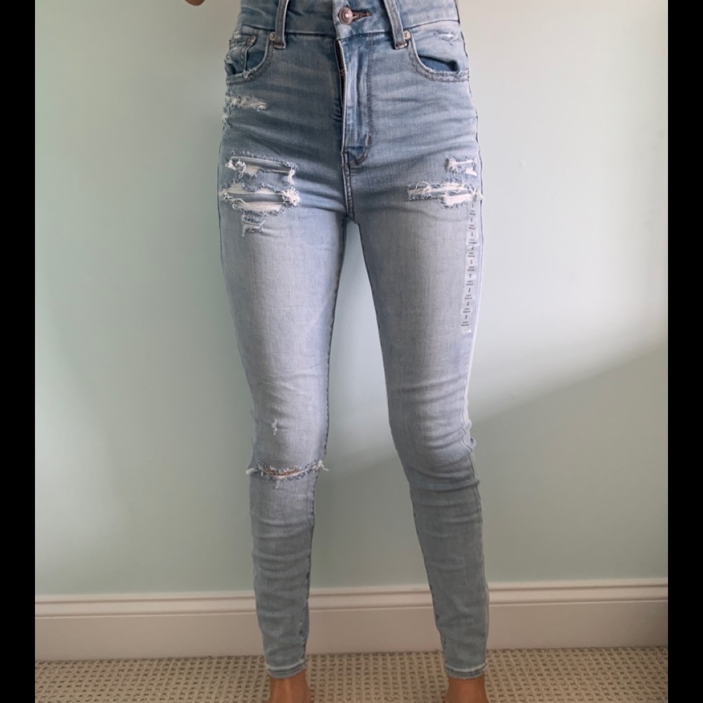Light Wash AmericanEagle Next Lvl Stretch Jeans
